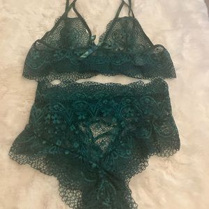 Sexy two piece lace lingerie